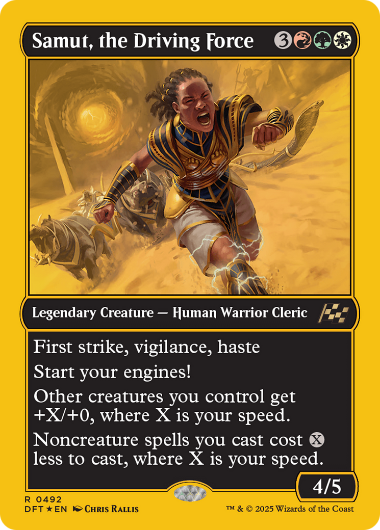 Samut, the Driving Force (First-Place Foil) [Aetherdrift] | GrognardGamesBatavia