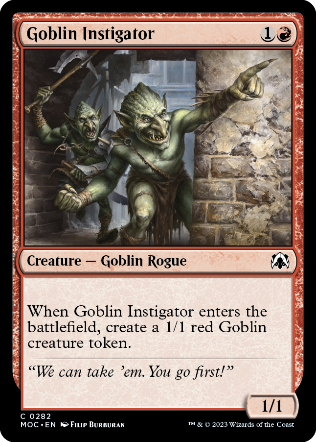 Goblin Instigator [March of the Machine Commander] | GrognardGamesBatavia