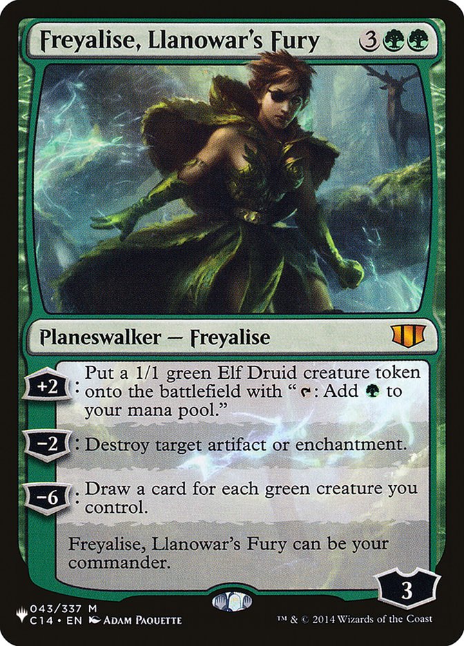 Freyalise, Llanowar's Fury [The List] | GrognardGamesBatavia