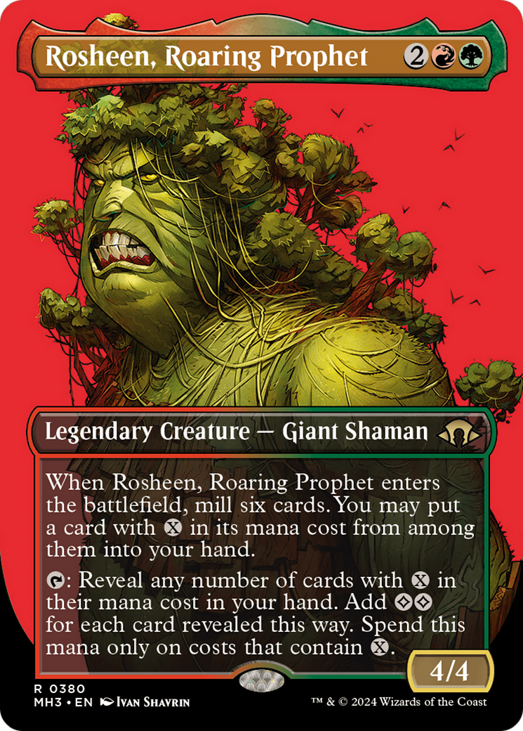 Rosheen, Roaring Prophet (Borderless) [Modern Horizons 3] | GrognardGamesBatavia