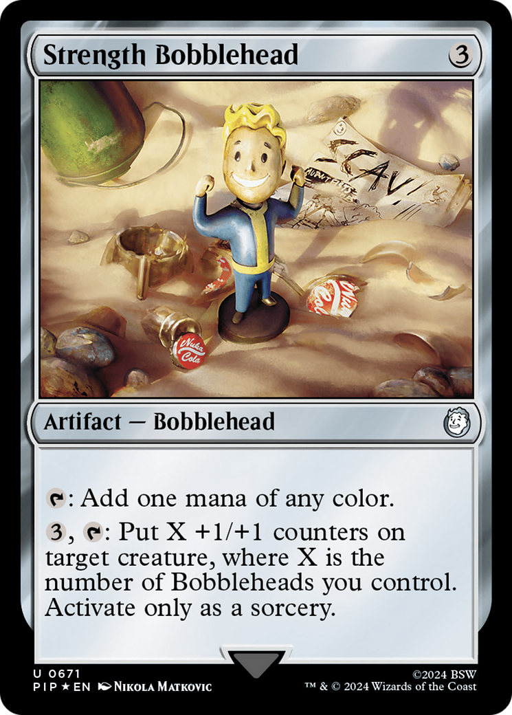 Strength Bobblehead (Surge Foil) [Fallout] | GrognardGamesBatavia