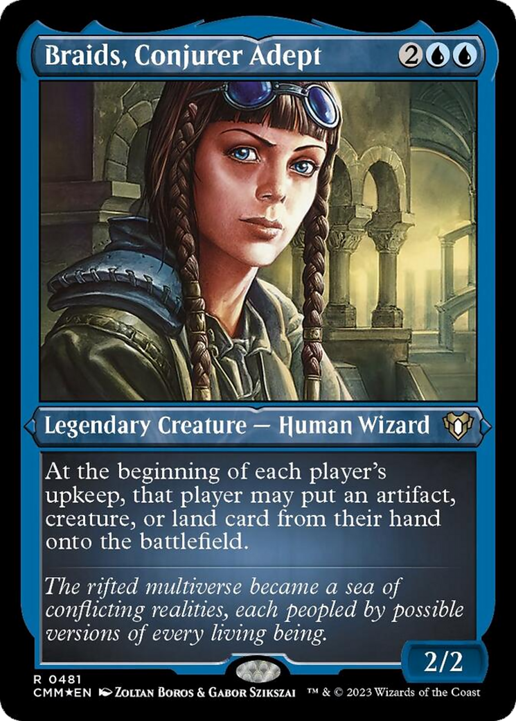 Braids, Conjurer Adept (Foil Etched) [Commander Masters] | GrognardGamesBatavia