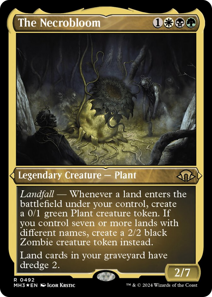 The Necrobloom (Foil Etched) [Modern Horizons 3] | GrognardGamesBatavia