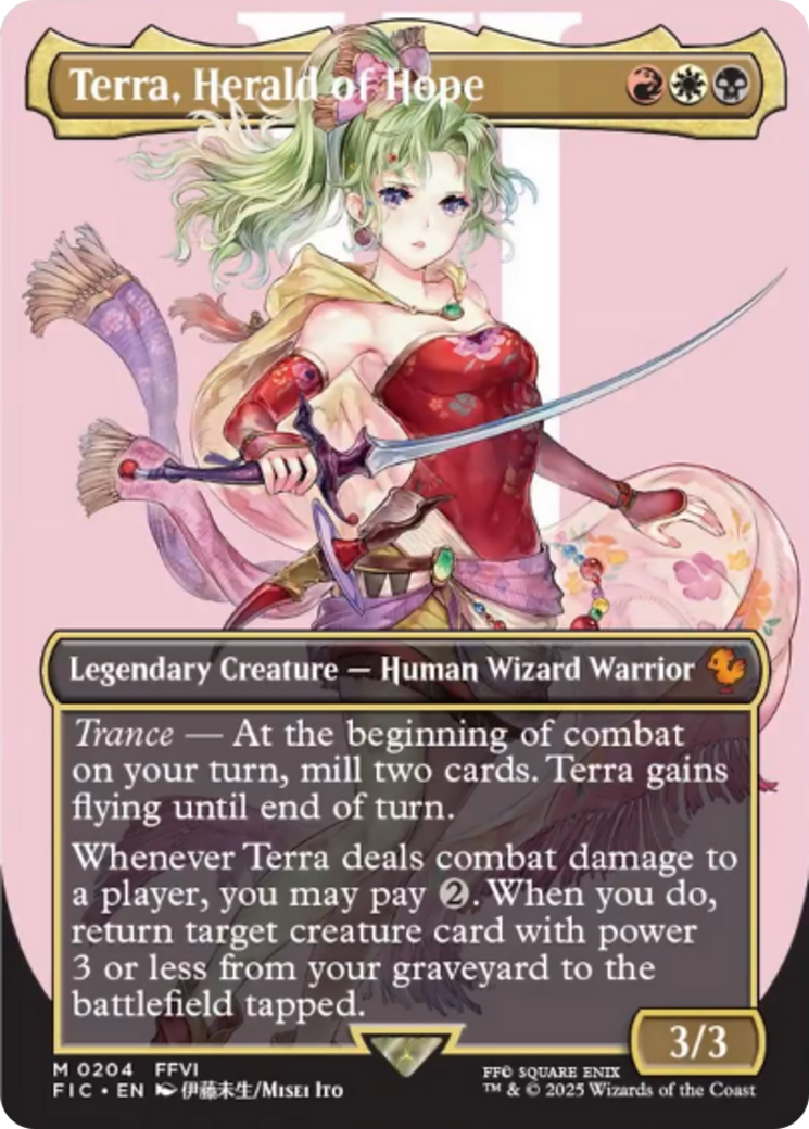 Terra, Herald of Hope (Borderless) [FINAL FANTASY Commander] | GrognardGamesBatavia