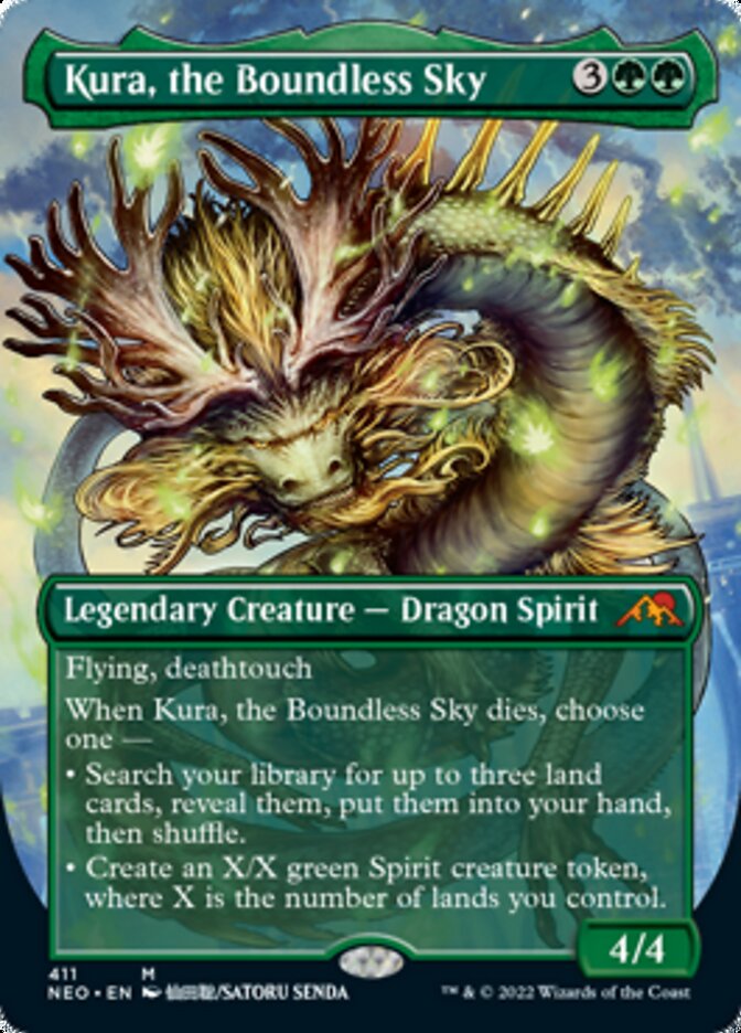 Kura, the Boundless Sky (Borderless Alternate Art) [Kamigawa: Neon Dynasty] | GrognardGamesBatavia