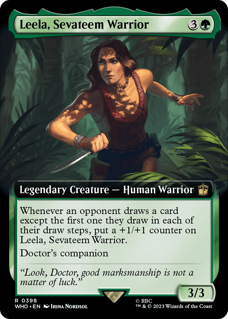 Leela, Sevateem Warrior (Extended Art) [Doctor Who] | GrognardGamesBatavia