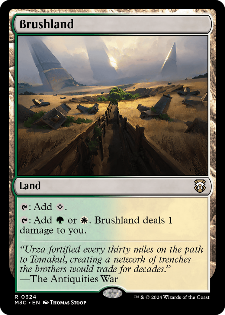 Brushland (Ripple Foil) [Modern Horizons 3 Commander] | GrognardGamesBatavia