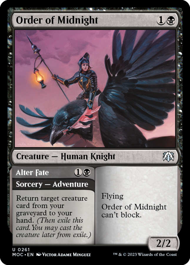 Order of Midnight // Alter Fate [March of the Machine Commander] | GrognardGamesBatavia