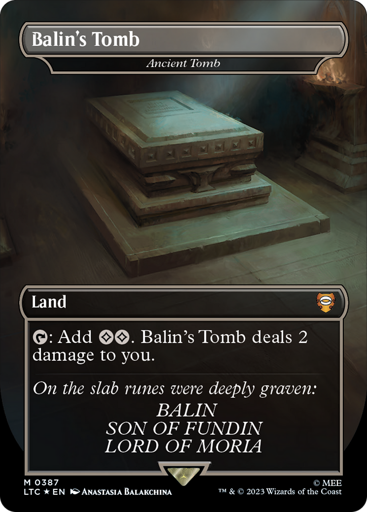 Balin's Tomb - Ancient Tomb (Surge Foil Realms and Relics) [The Lord of the Rings: Tales of Middle-Earth Commander] | GrognardGamesBatavia