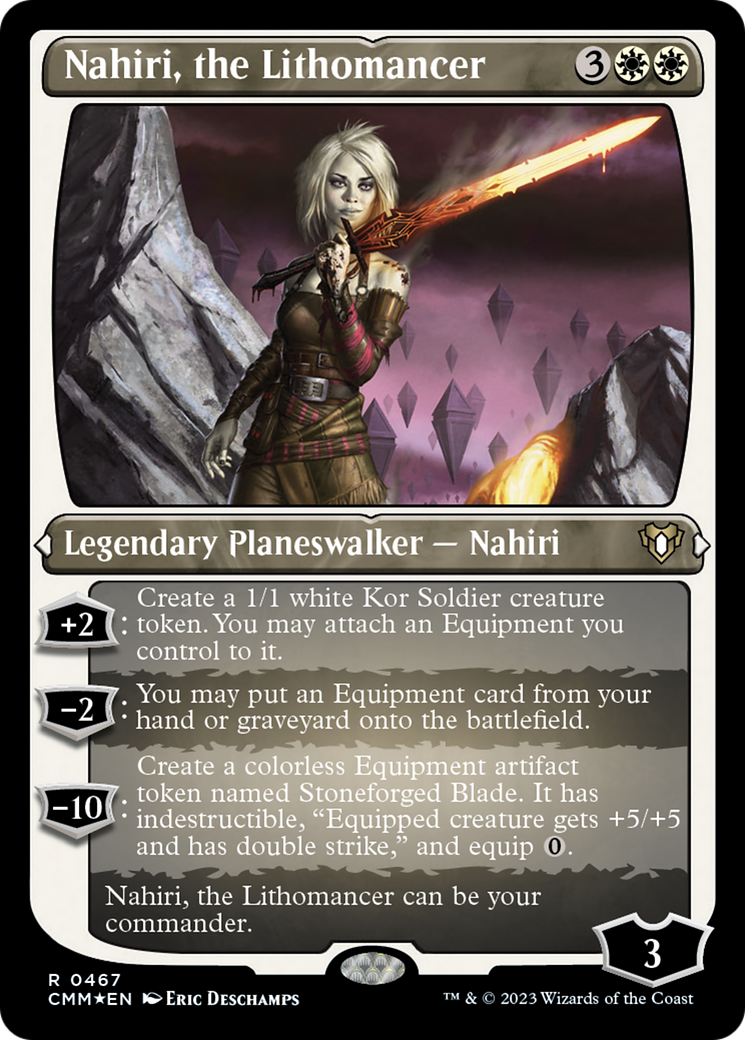 Nahiri, the Lithomancer (Foil Etched) [Commander Masters] | GrognardGamesBatavia