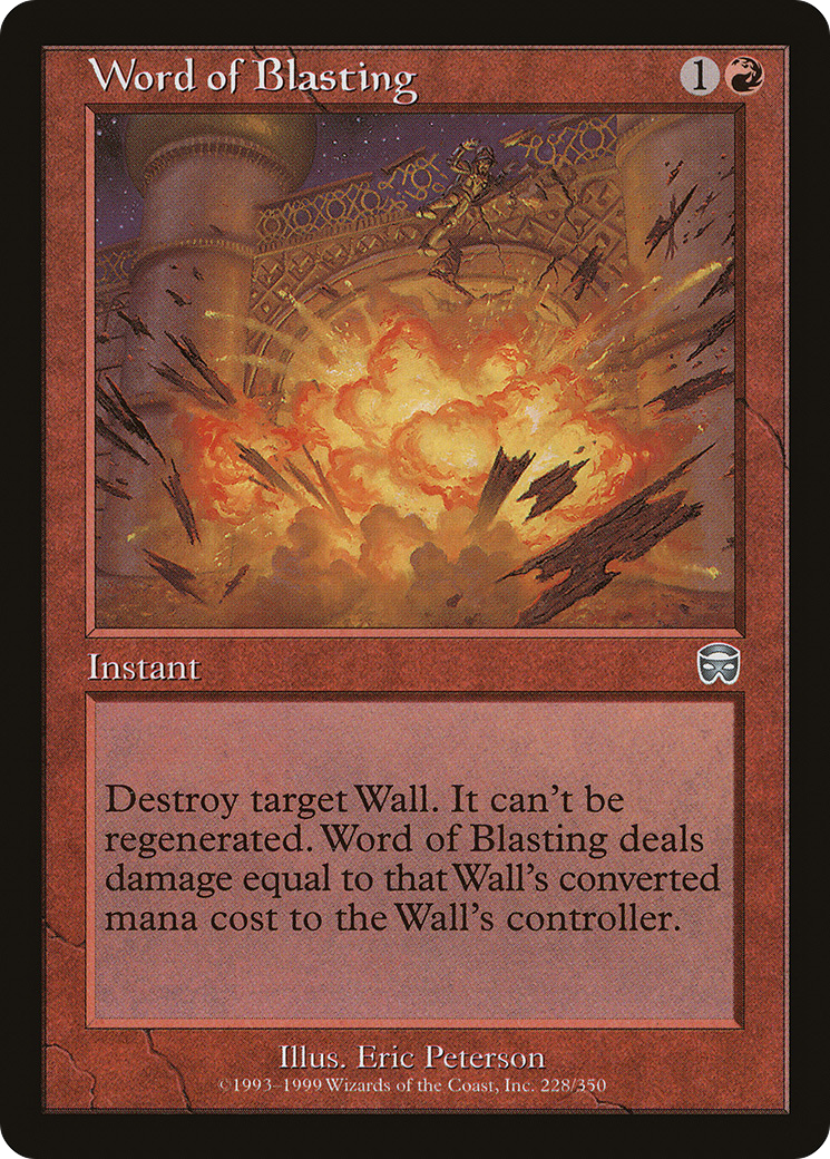 Word of Blasting [Mercadian Masques] | GrognardGamesBatavia