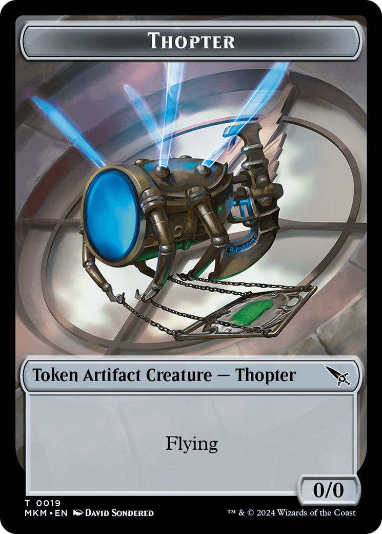 Thopter Token (0019) [Murders at Karlov Manor Tokens] | GrognardGamesBatavia