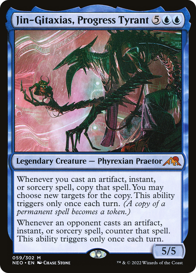 Jin-Gitaxias, Progress Tyrant [Kamigawa: Neon Dynasty] | GrognardGamesBatavia