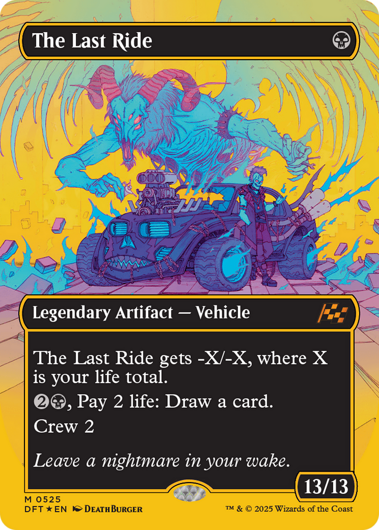 The Last Ride (Borderless) (First-Place Foil) [Aetherdrift] | GrognardGamesBatavia