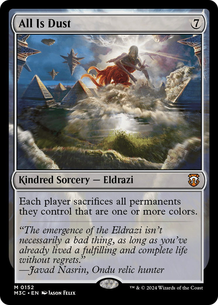 All Is Dust (Ripple Foil) [Modern Horizons 3 Commander] | GrognardGamesBatavia