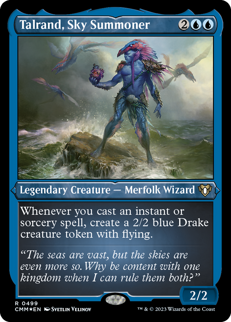 Talrand, Sky Summoner (Foil Etched) [Commander Masters] | GrognardGamesBatavia