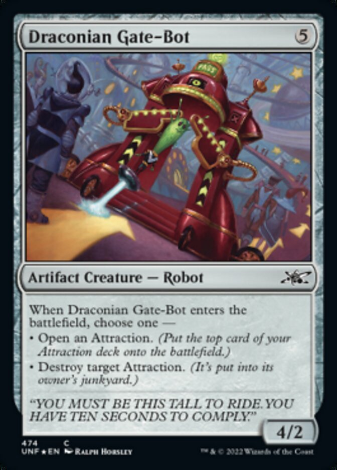 Draconian Gate-Bot (Galaxy Foil) [Unfinity] | GrognardGamesBatavia