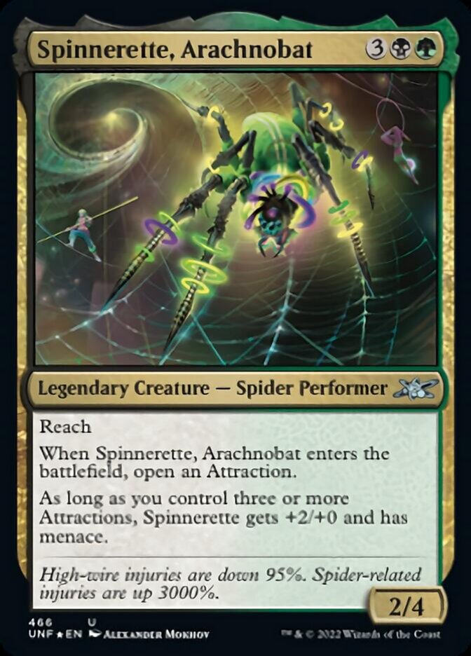 Spinnerette, Arachnobat (Galaxy Foil) [Unfinity] | GrognardGamesBatavia