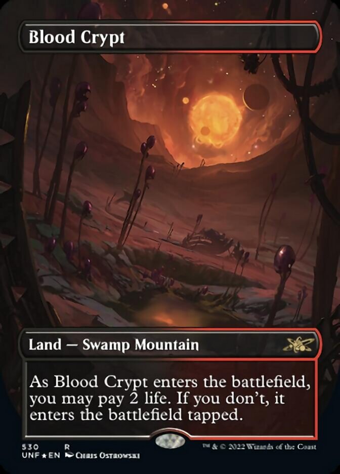 Blood Crypt (Borderless) (Galaxy Foil) [Unfinity] | GrognardGamesBatavia