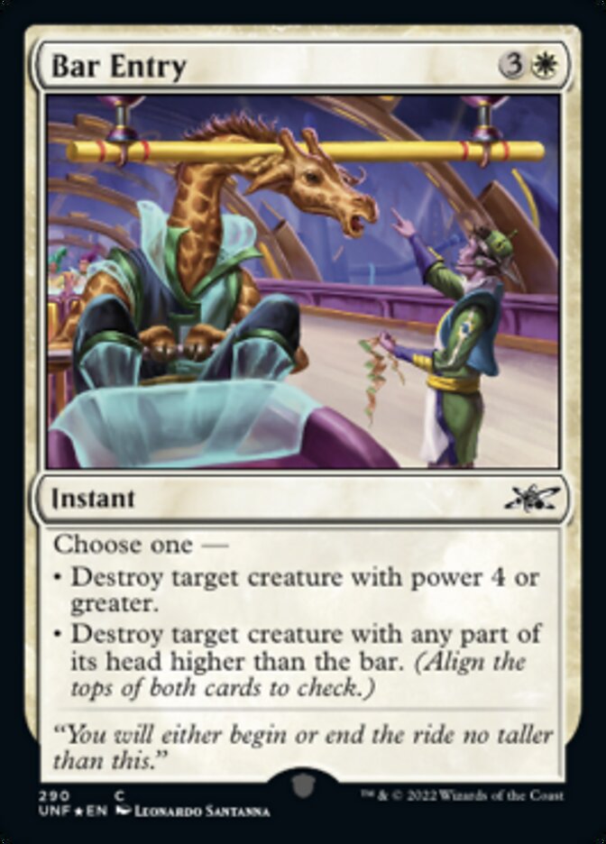 Bar Entry (Galaxy Foil) [Unfinity] | GrognardGamesBatavia