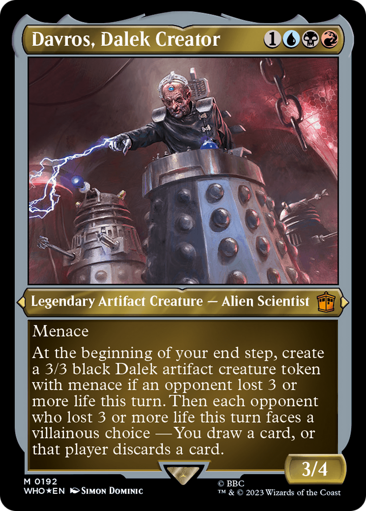 Davros, Dalek Creator (Display Commander) - Thick Stock [Doctor Who] | GrognardGamesBatavia