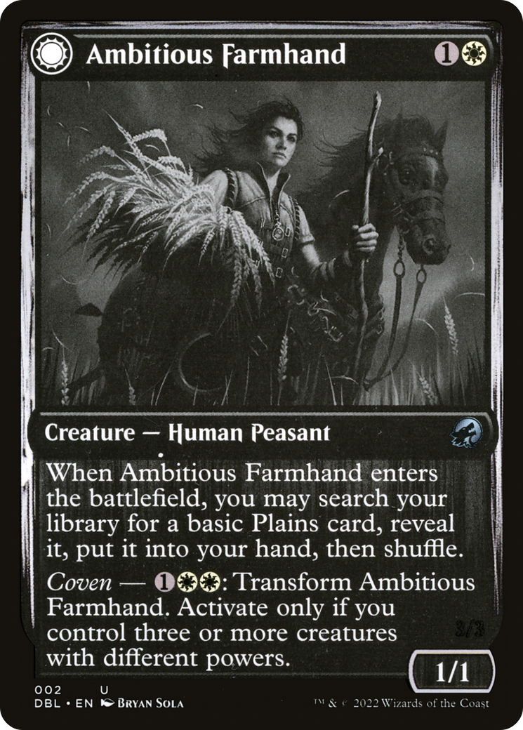 Ambitious Farmhand // Seasoned Cathar [Innistrad: Double Feature] | GrognardGamesBatavia
