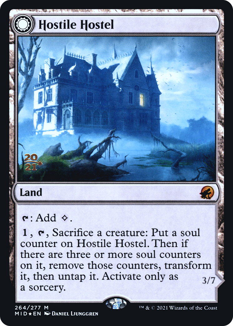 Hostile Hostel // Creeping Inn [Innistrad: Midnight Hunt Prerelease Promos] | GrognardGamesBatavia