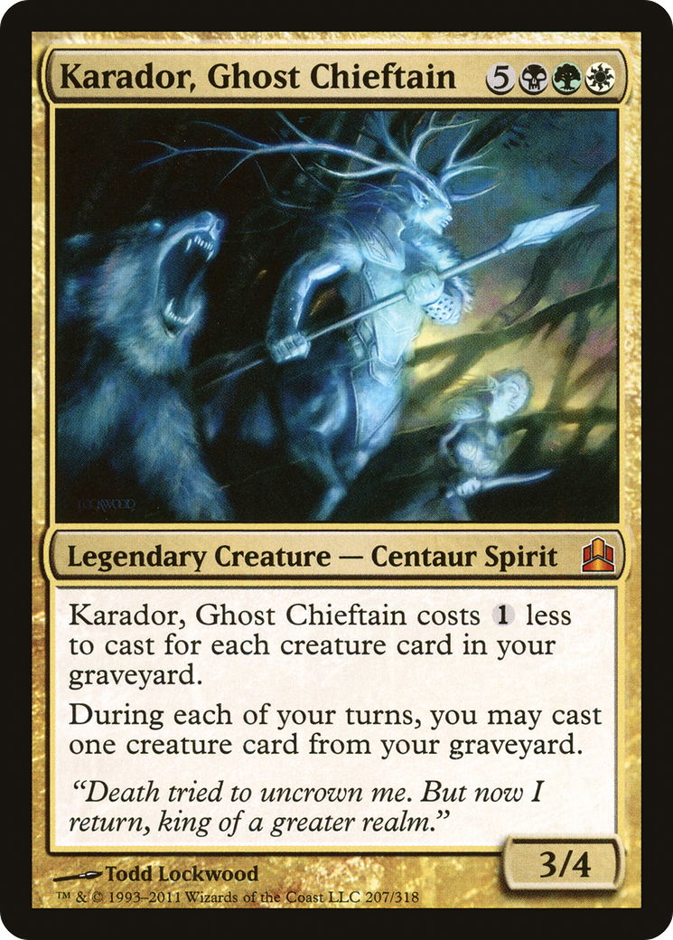 Karador, Ghost Chieftain [Commander 2011] | GrognardGamesBatavia