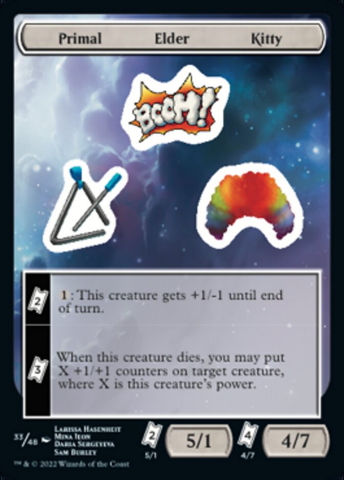 Primal Elder Kitty [Unfinity Stickers] | GrognardGamesBatavia