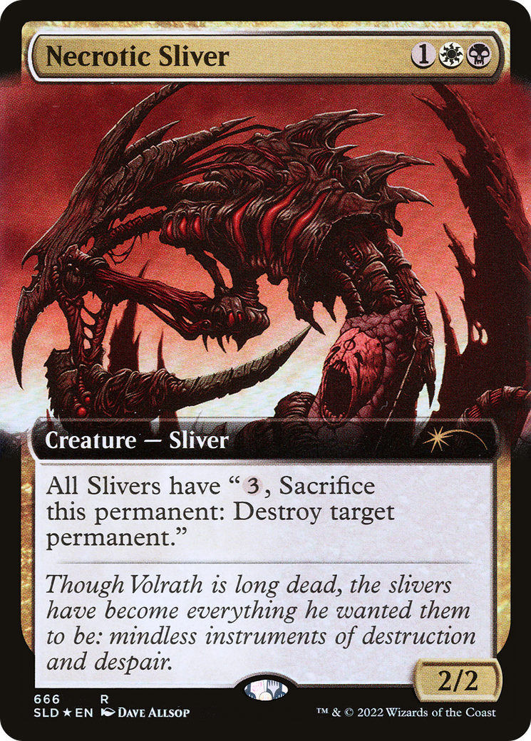 Necrotic Sliver (Extended Art) [Secret Lair Drop Promos] | GrognardGamesBatavia