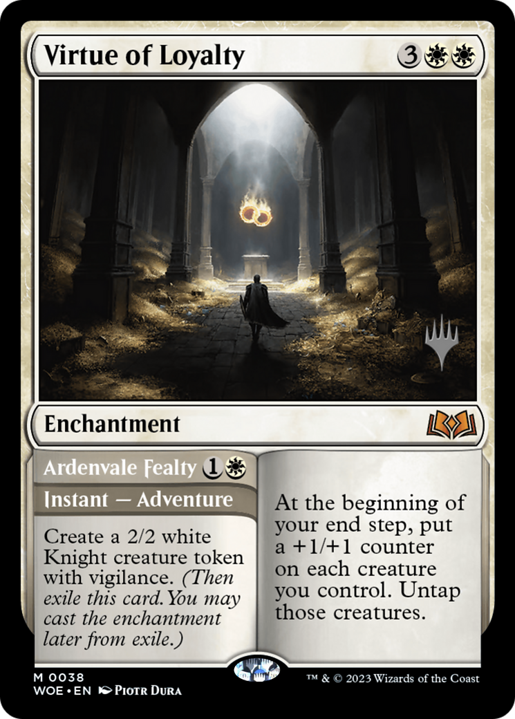 Virtue of Loyalty // Ardenvale Fealty (Promo Pack) [Wilds of Eldraine Promos] | GrognardGamesBatavia