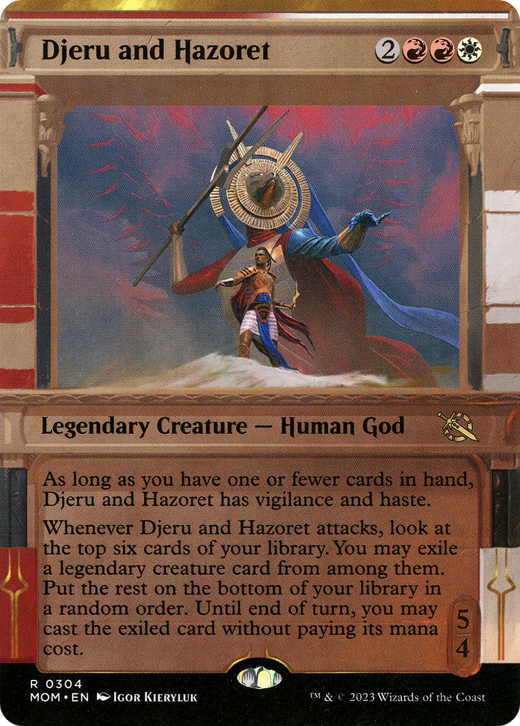 Djeru and Hazoret (Showcase Planar Booster Fun) [March of the Machine] | GrognardGamesBatavia