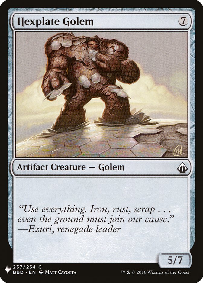 Hexplate Golem [Mystery Booster] | GrognardGamesBatavia