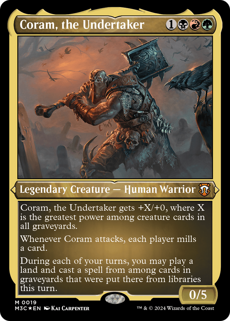 Coram, the Undertaker (Foil Etched) [Modern Horizons 3 Commander] | GrognardGamesBatavia