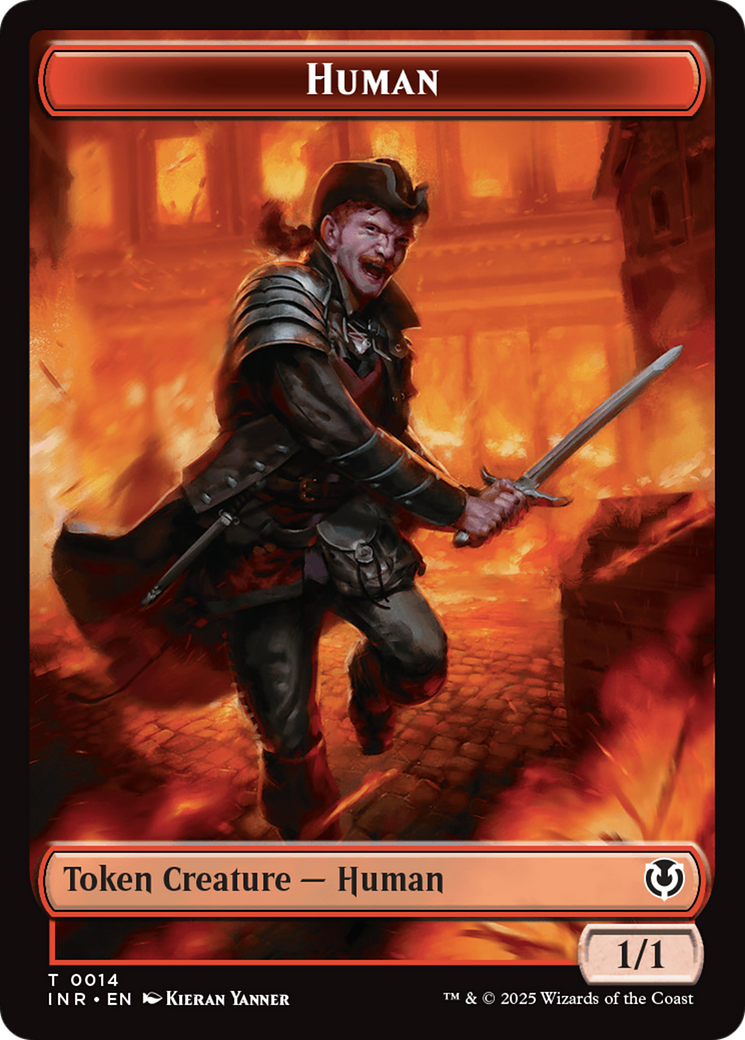 Elemental // Human (0014) Double-Sided Token [Innistrad Remastered Tokens] | GrognardGamesBatavia