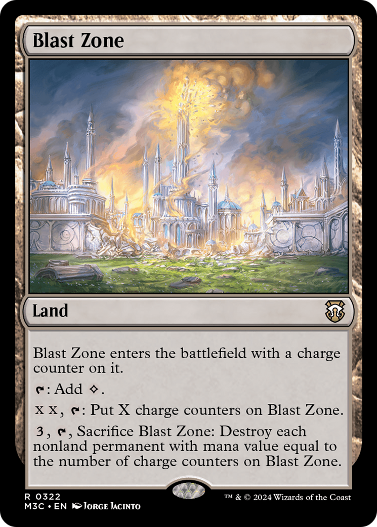 Blast Zone (Ripple Foil) [Modern Horizons 3 Commander] | GrognardGamesBatavia