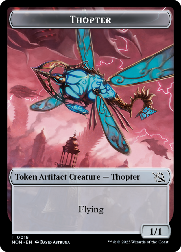 First Mate Ragavan // Thopter Double-Sided Token [March of the Machine Tokens] | GrognardGamesBatavia