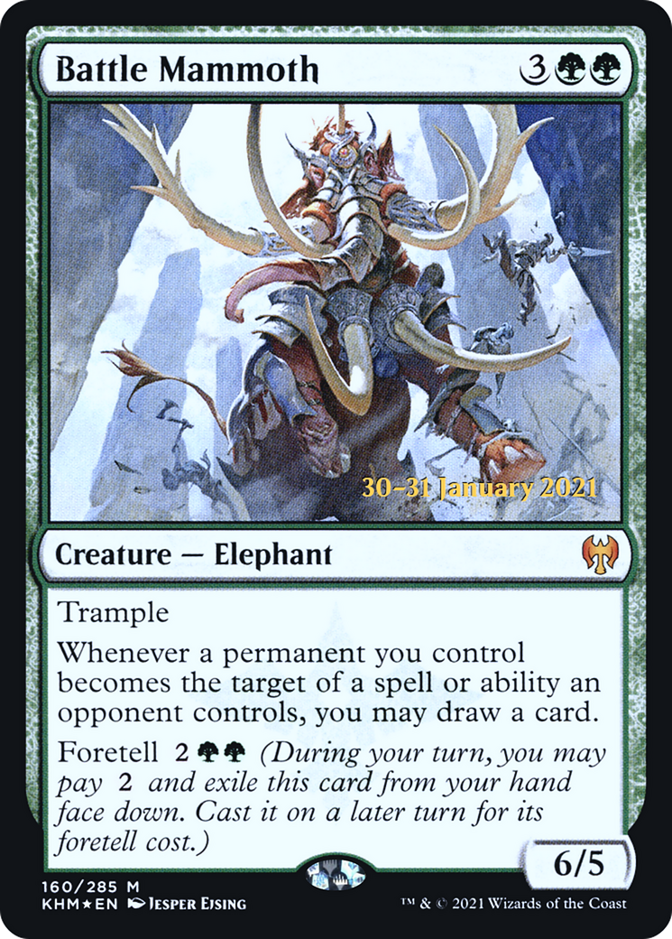 Battle Mammoth [Kaldheim Prerelease Promos] | GrognardGamesBatavia