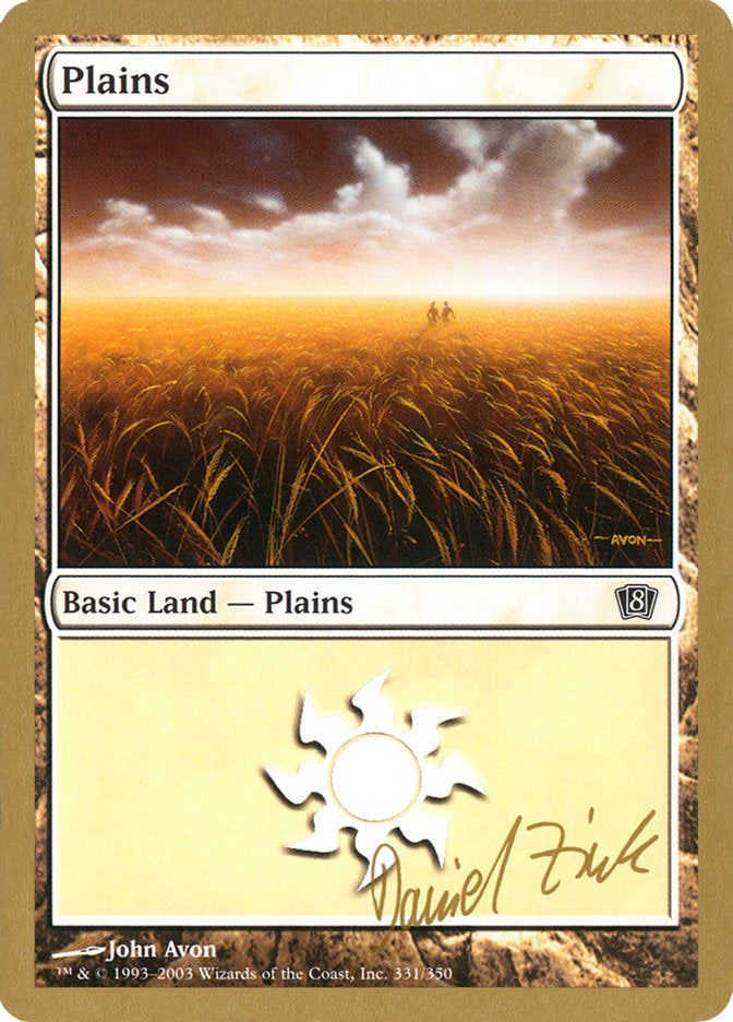 Plains (dz331) (Daniel Zink) [World Championship Decks 2003] | GrognardGamesBatavia