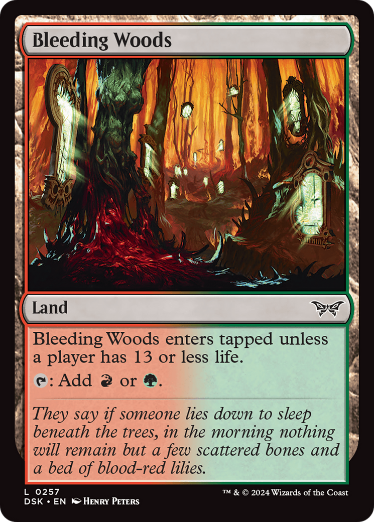 Bleeding Woods [Duskmourn: House of Horror] | GrognardGamesBatavia