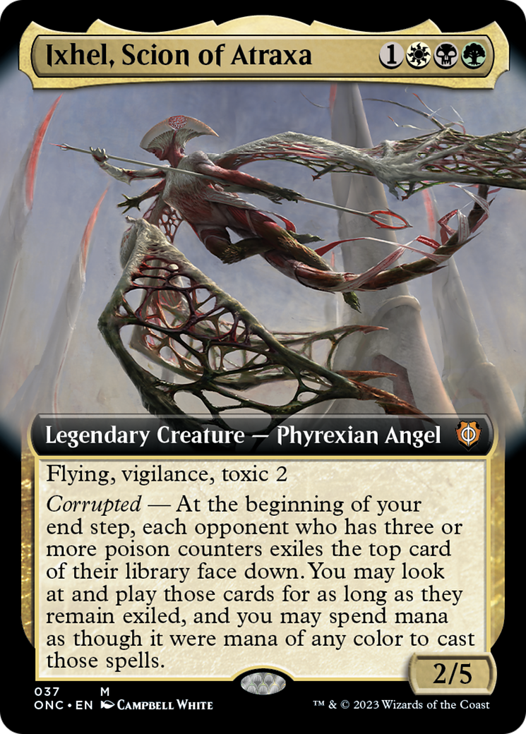 Ixhel, Scion of Atraxa (Extended Art) [Phyrexia: All Will Be One Commander] | GrognardGamesBatavia