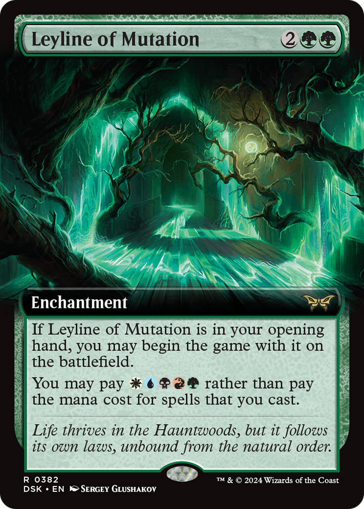 Leyline of Mutation (Extended Art) [Duskmourn: House of Horror] | GrognardGamesBatavia