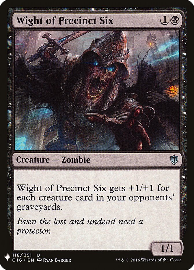 Wight of Precinct Six [Mystery Booster] | GrognardGamesBatavia