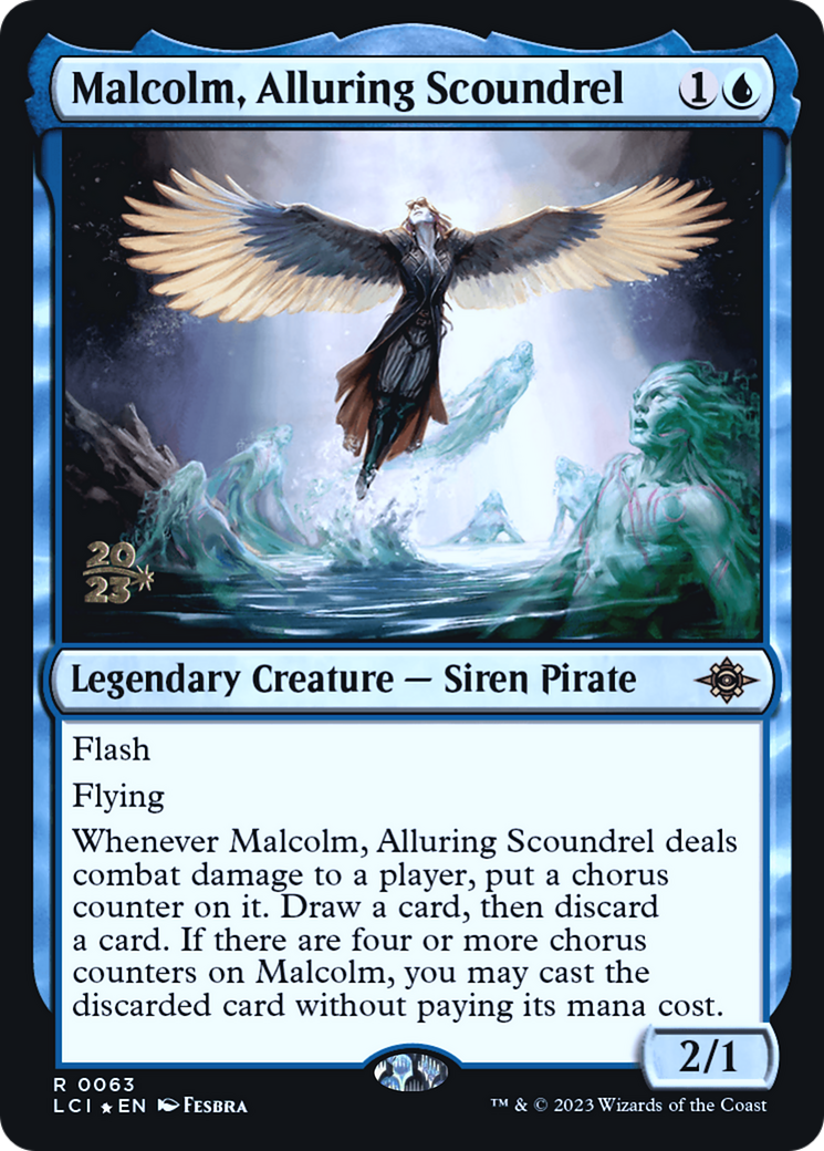 Malcolm, Alluring Scoundrel [The Lost Caverns of Ixalan Prerelease Cards] | GrognardGamesBatavia