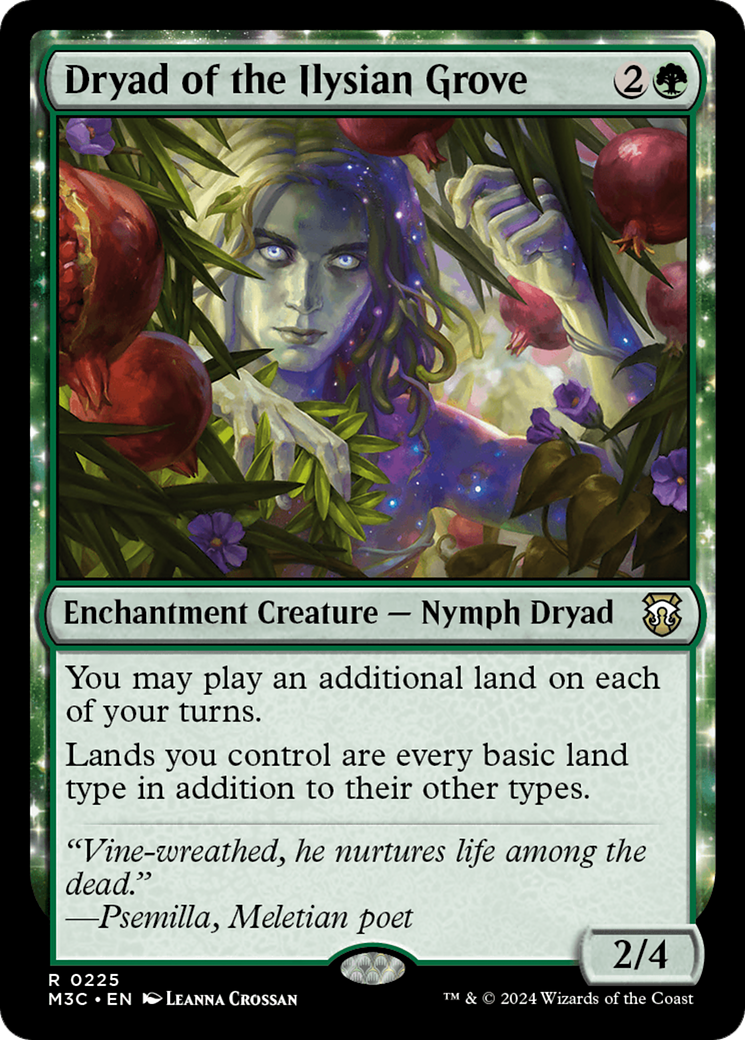 Dryad of the Ilysian Grove (Ripple Foil) [Modern Horizons 3 Commander] | GrognardGamesBatavia