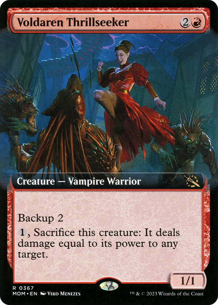 Voldaren Thrillseeker (Extended Art) [March of the Machine] | GrognardGamesBatavia