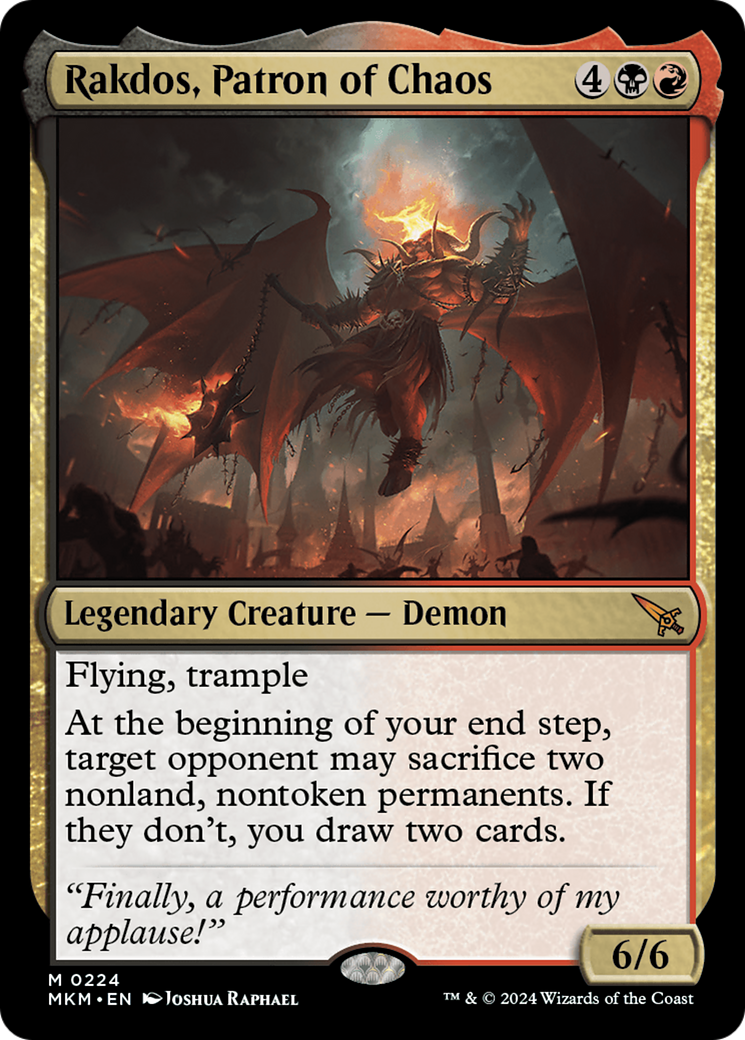 Rakdos, Patron of Chaos [Murders at Karlov Manor] | GrognardGamesBatavia