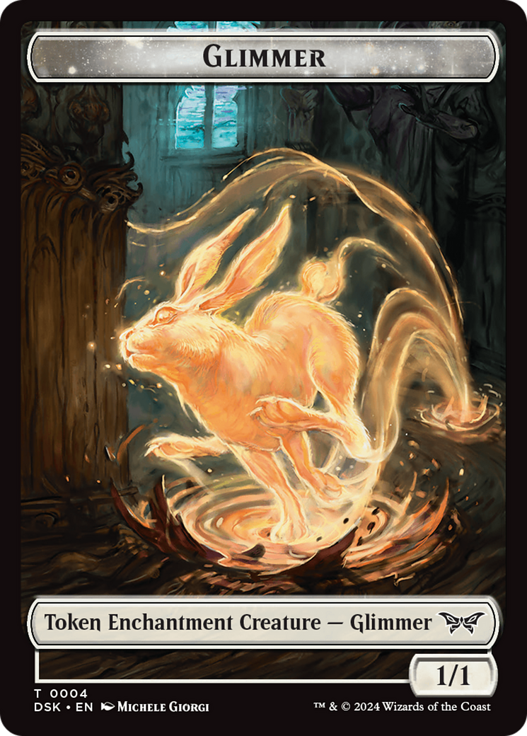 Glimmer Token [Duskmourn: House of Horror Tokens] | GrognardGamesBatavia