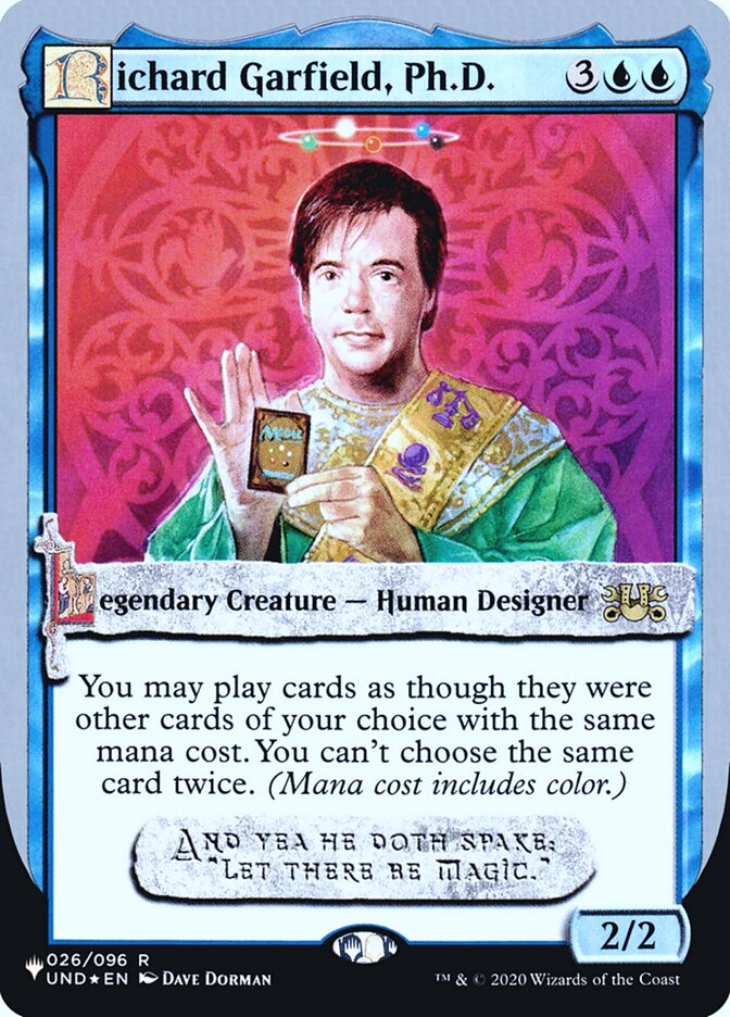 Richard Garfield, Ph.D. (Unfinity Foil Edition) [The List] | GrognardGamesBatavia