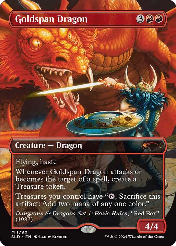 Goldspan Dragon (Rainbow Foil) [Secret Lair Drop Series] | GrognardGamesBatavia